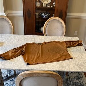 Brown Long Sleeve Top